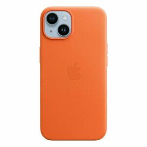 Puzdro Apple MPP83ZM/A MagSafe iPhone 14, kožené - Orange vyobraziť