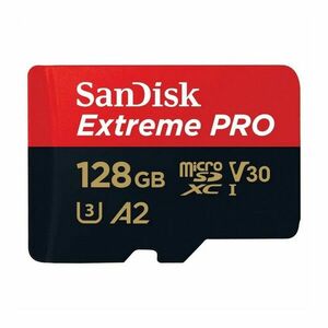 SANDISK EXTREME PRO MICROSDXC 128 GB + SD ADAPTER A2 C10 V30 UHS-I U3 vyobraziť