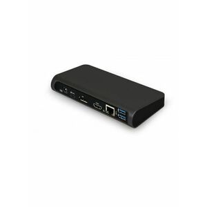 PORT CONNECT Dokovací stanice 8v1 USB-C, dual video, Ethernet, Display Port, audio, USB 3.0 vyobraziť