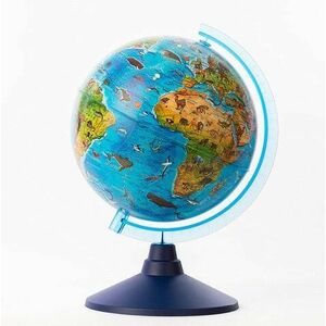 Alaysky Globe 25 cm Zoogeografický glóbus pre predškolské deti, popisky v angličtine vyobraziť
