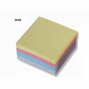Bloček samolepiaci 76x76mm mix pastel farieb 4x100 listov vyobraziť