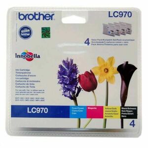 BROTHER LC-970 - originálna cartridge, čierna + farebná, 1x350/3x300 vyobraziť