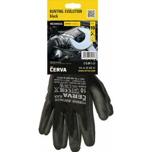 BUNTING EVO BLACK rukavice blister - 10 vyobraziť