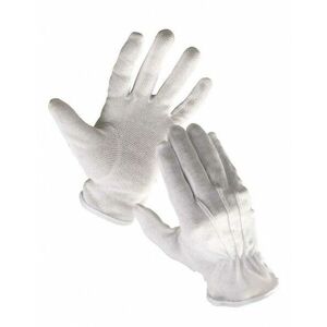 BUSTARD rukavice bavlna s PVC terčíkmi - 7 vyobraziť