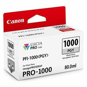 CANON PFI-1000 - originálna cartridge, foto sivá, 3165 strán vyobraziť