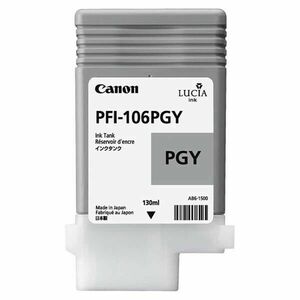 CANON PFI-106 - originálna cartridge, foto sivá, 130ml vyobraziť
