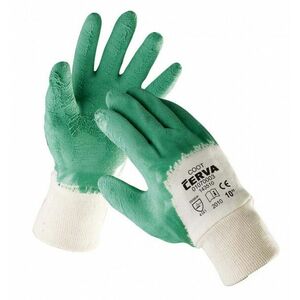 COOT rukavice máč. v zelenom latex - 10 vyobraziť