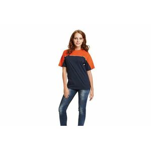 EMERTON tričko čierna/oranžová 4XL vyobraziť