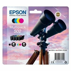 EPSON C13T02V64010 - originálna cartridge, čierna + farebná, 1x4, 6ml/3x3, 3ml vyobraziť