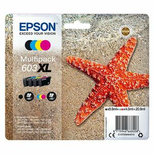 EPSON C13T03A64010 - originálna cartridge, čierna + farebná, 1x8, 9ml/3x4ml vyobraziť