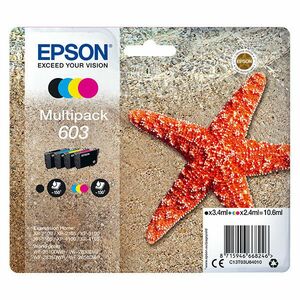 EPSON C13T03U64010 - originálna cartridge, čierna + farebná, 1x3, 4ml/3x2, 4ml vyobraziť