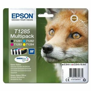 EPSON T1285 (C13T12854012) - originálna cartridge, čierna + farebná, 1x5, 9ml/3x3, 5ml vyobraziť