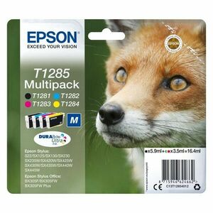 EPSON T1285 (C13T12854022) - originálna cartridge, čierna + farebná, 1x5, 9ml/3x3, 5ml vyobraziť
