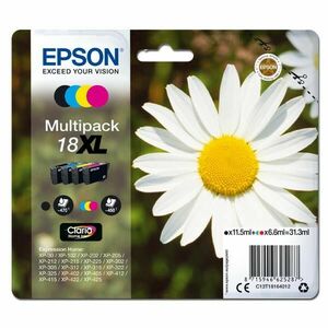 EPSON T1816 (C13T18164012) - originálna cartridge, čierna + farebná, 1x11, 5ml/3x6, 6ml vyobraziť
