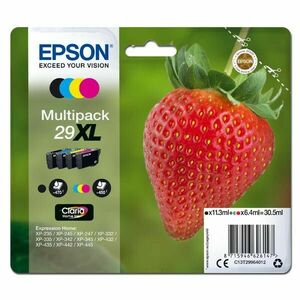 EPSON T2996 (C13T29964012) - originálna cartridge, čierna + farebná, 1x11, 3ml/3x6, 4ml vyobraziť