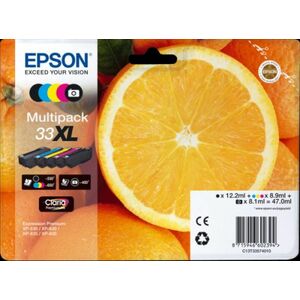 EPSON T3357 (C13T33574011) - originálna cartridge, čierna + farebná, 1x12, 2ml/1x8, 1ml/3x8, 9ml vyobraziť