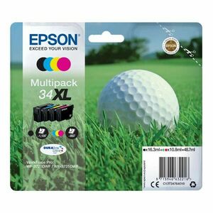 EPSON T3476 (C13T34764010) - originálna cartridge, čierna + farebná, 1x16, 3ml/3x10, 8ml vyobraziť