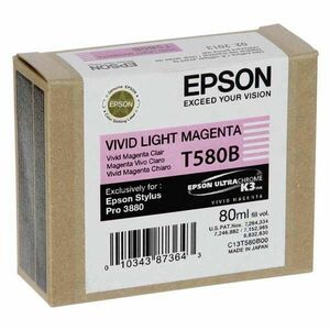 EPSON T580B (C13T580B00) - originálna cartridge, svetlo purpurová, 80ml vyobraziť