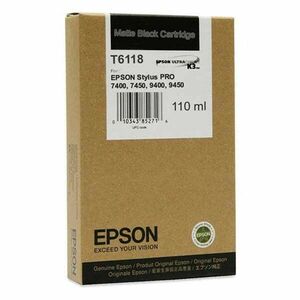 EPSON T6118 (C13T611800) - originálna cartridge, matne čierna, 110ml vyobraziť