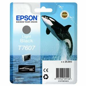 EPSON T7607 (C13T76074010) - originálna cartridge, svetlo čierna, 25, 9ml vyobraziť