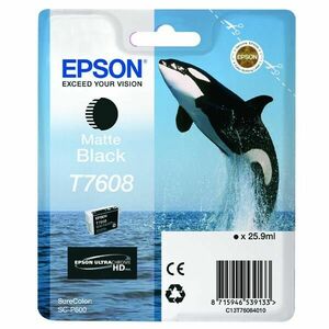 EPSON T7608 (C13T76084010) - originálna cartridge, matne čierna, 25, 9ml vyobraziť