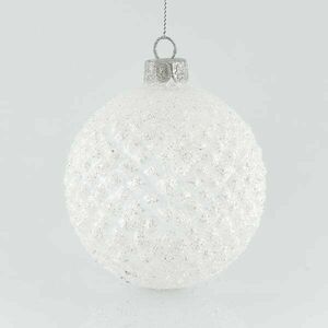 Eurolamp Vianočné ozdoby transparentná sklenená lopta, 8 cm, set 4 ks vyobraziť