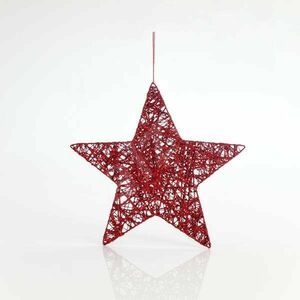 Eurolamp Závesná hviezda, červená, 25 cm vyobraziť