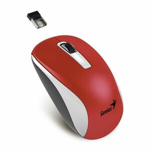 GENIUS myš NX-7010 WhiteRed Metallic/ 1200 dpi/ Blue-Eye senzor/ bezdrôtová/ červená vyobraziť
