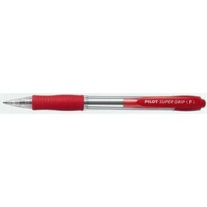 Guľôčkové pero Pilot super grip červené náplň vyobraziť