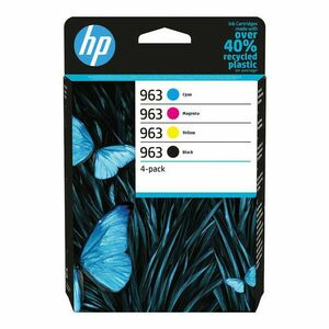 HP 6ZC70AE - originálna cartridge HP 963, čierna + farebná, 1x24ml/3x11ml vyobraziť