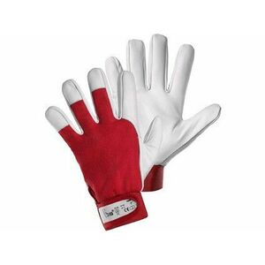 Kombinované rukavice TECHNIK, červeno-biele, veľ. 07 vyobraziť