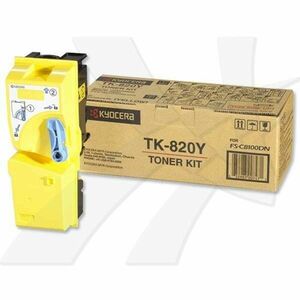 KYOCERA TK820Y - originálny toner, žltý, 7000 strán vyobraziť