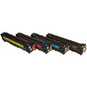 MultiPack HP CB540A, CB541A, CB542A, CB543A - kompatibilný toner HP CB540-3A, čierny + farebný, 2200/3x1400 vyobraziť