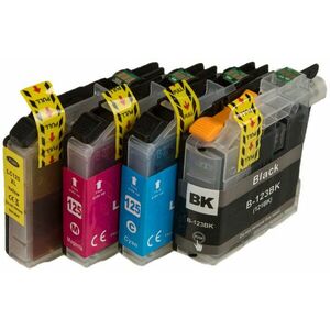 MultiPack BROTHER LC-123, LC-125-XL - kompatibilná cartridge, čierna + farebná, 1x600/3x1200 vyobraziť