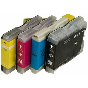 MultiPack BROTHER LC-970 + 20ks fotopapiera - kompatibilná cartridge, čierna + farebná, 900/3x300 vyobraziť