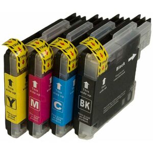 MultiPack BROTHER LC-980 + 20ks fotopapiera - kompatibilná cartridge, čierna + farebná, 1x6ml/3x5ml vyobraziť