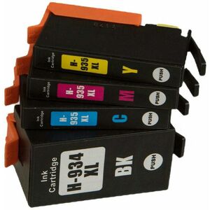 MultiPack HP 934-XL, 935-XL - kompatibilná cartridge HP 934-XL, 935-XL, čierna + farebná, 1x25, 5ml/3x9, 5ml vyobraziť