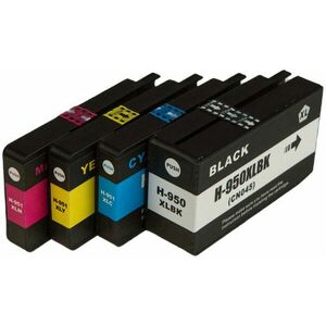 MultiPack HP C2P43AE - kompatibilná cartridge HP 950-XL, 951-XL, čierna + farebná, 1x53ml/3x27ml vyobraziť