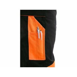 Nohavice do pása CXS SIRIUS BRIGHTON, čierno-oranžová, veľ. 50 vyobraziť