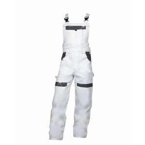 Nohavice s trakmi ARDON®COOL TREND bielo-sivé skrátené | H8815/S vyobraziť
