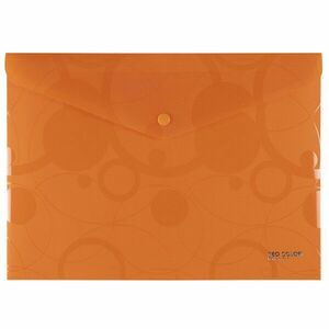 Obálka listová kabelka A4 Neo colori PP s cvokom oranžová vyobraziť