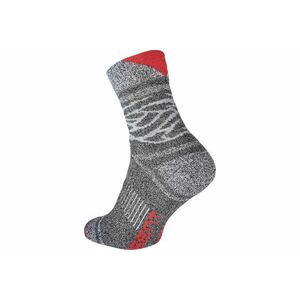OWAKA ponožky sivá/červená č.43/44 vyobraziť