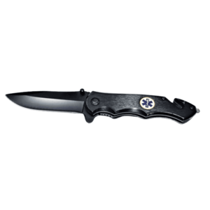 Skladací záchranný vreckový nôž - Kandar Black 21, 5 cm vyobraziť