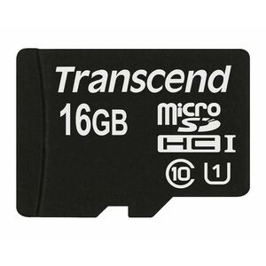 TRANSCEND MicroSDHC karta 16GB Premium, Class 10 UHS-I 300x, bez adaptéra vyobraziť