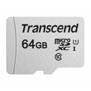 TRANSCEND MicroSDXC karta 64GB 300S, UHS-I U1 + adaptér vyobraziť