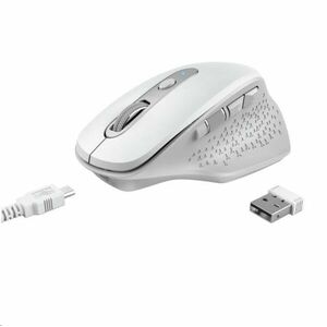 TRUST bezdrôtová Myš Ozaa Rechargeable Wireless Mouse - white vyobraziť