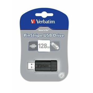 VERBATIM USB Flash Disk Store 'n' Go PinStripe 128GB - Black vyobraziť