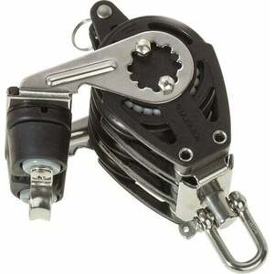 Viadana 57mm Composite Triple Block Swivel with Shackle and Becket - Carbon Cam Cleat vyobraziť