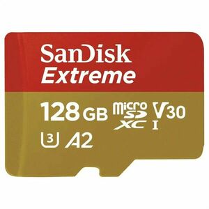 SANDISK SDSQXAA-128G-GN6AA EXTREME MICROSDXC 128 GB PRE AKCNE KAMERY + SD ADAPTER 170MB/S 80MB/S, A2 vyobraziť