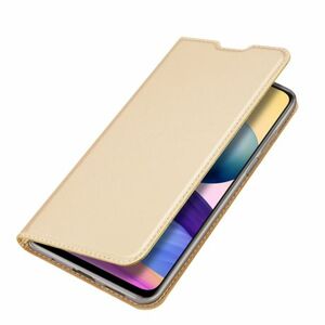 Dux Ducis Skin Pro knižkové kožené puzdro na Xiaomi Redmi Note 10 5G / Poco M3 Pro, zlaté vyobraziť